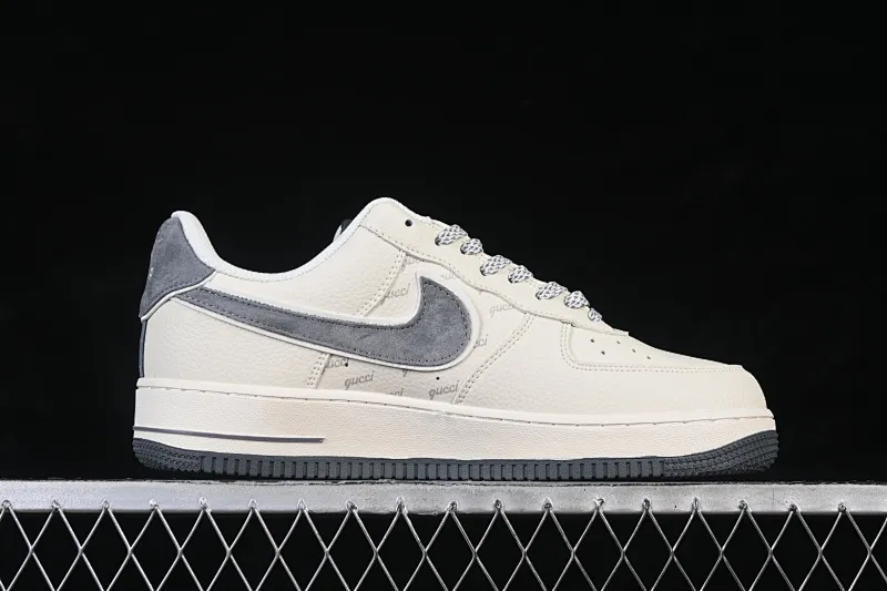 All categories Nk Air Force 1 Air Force series Nk Air Force 1 Low Air Force low-top Nike Air Force 1'07 Low Gucci joint rice gray pig leather Air Force 1 low-top casual sneakers XL1982-330